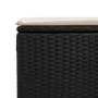 Set garden sofas and cushions 6 pcs synthetic rattan acacia black by , Garden sets - Ref: Foro24-3327472, Price: 380,18 €, Di...