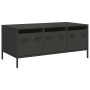 Mesa de centro acero laminado en frío negro 101,5x50x43,5 cm by , Coffee table - Ref: Foro24-851268, Price: 106,61 €, Discoun...