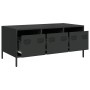 Mesa de centro acero laminado en frío negro 101,5x50x43,5 cm by , Coffee table - Ref: Foro24-851268, Price: 106,61 €, Discoun...
