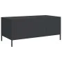 Mesa de centro acero laminado en frío negro 101,5x50x43,5 cm de , Mesas de centro - Ref: Foro24-851268, Precio: 104,89 €, Des...