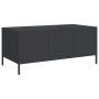 Mesa de centro acero laminado en frío negro 101,5x50x43,5 cm by , Coffee table - Ref: Foro24-851268, Price: 106,61 €, Discoun...