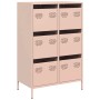 Aparador acero rosa 68x39x101,5 cm de , Aparadores - Ref: Foro24-851221, Precio: 128,60 €, Descuento: %