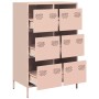 Aparador acero rosa 68x39x101,5 cm de , Aparadores - Ref: Foro24-851221, Precio: 128,60 €, Descuento: %