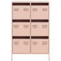Aparador acero rosa 68x39x101,5 cm de , Aparadores - Ref: Foro24-851221, Precio: 128,60 €, Descuento: %