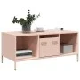 Mesa de centro acero laminado en frío rosa 101,5x50x43,5 cm de , Mesas de centro - Ref: Foro24-851275, Precio: 92,11 €, Descu...