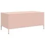 Mesa de centro acero laminado en frío rosa 101,5x50x43,5 cm de , Mesas de centro - Ref: Foro24-851275, Precio: 92,11 €, Descu...