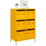 Aparador acero amarillo mostaza 68x39x101,5 cm de , Aparadores - Ref: Foro24-851223, Precio: 127,93 €, Descuento: %