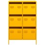 Aparador acero amarillo mostaza 68x39x101,5 cm de , Aparadores - Ref: Foro24-851223, Precio: 127,93 €, Descuento: %