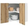 Artisan oak corner hanging cabinet 57x57x60 cm by , Kitchen cabinets - Ref: Foro24-856123, Price: 85,85 €, Discount: %