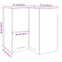 Artisan Eck-Hängeschrank aus Eiche 57x57x60 cm von , Küchenschränke - Ref: Foro24-856123, Preis: 87,40 €, Rabatt: %