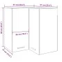 Artisan oak corner hanging cabinet 57x57x60 cm by , Kitchen cabinets - Ref: Foro24-856123, Price: 85,85 €, Discount: %