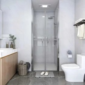 Puerta de ducha transparente ESG 101x190 cm de vidaXL, Puertas de ducha - Ref: Foro24-148784, Precio: 197,56 €, Descuento: %