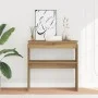 Engineered wood console table in artisan oak 80x30x80 cm by , Side tables - Ref: Foro24-856625, Price: 48,36 €, Discount: %