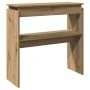 Engineered wood console table in artisan oak 80x30x80 cm by , Side tables - Ref: Foro24-856625, Price: 48,36 €, Discount: %