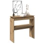 Mesa consola madera de ingeniería roble artesanal 80x30x80 cm de , Mesas auxiliares - Ref: Foro24-856625, Precio: 49,09 €, De...