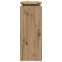 Engineered wood console table in artisan oak 80x30x80 cm by , Side tables - Ref: Foro24-856625, Price: 48,36 €, Discount: %