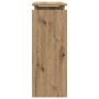 Mesa consola madera de ingeniería roble artesanal 80x30x80 cm de , Mesas auxiliares - Ref: Foro24-856625, Precio: 49,09 €, De...