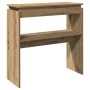 Engineered wood console table in artisan oak 80x30x80 cm by , Side tables - Ref: Foro24-856625, Price: 48,36 €, Discount: %
