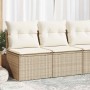 Set garden sofas and cushions 4 pcs synthetic rattan acacia beige by , Garden sets - Ref: Foro24-3325234, Price: 111,79 €, Di...