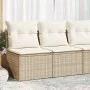 Set Gartensofas und Kissen 4 Stück synthetisches Rattan Akazie Beige von , Gartensets - Ref: Foro24-3325234, Preis: 121,44 €,...