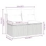 Set garden sofas and cushions 4 pcs synthetic rattan acacia beige by , Garden sets - Ref: Foro24-3325234, Price: 121,44 €, Di...