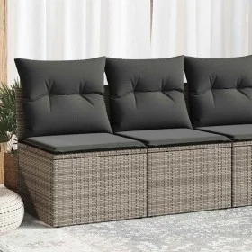 Set garden sofas and cushions 4 pcs synthetic rattan acacia gray by , Garden sets - Ref: Foro24-3325236, Price: 102,80 €, Dis...