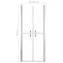 Puerta de ducha transparente ESG 101x190 cm de vidaXL, Puertas de ducha - Ref: Foro24-148784, Precio: 197,17 €, Descuento: %