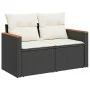 Set garden sofas and cushions 9 pcs synthetic rattan acacia black by , Garden sets - Ref: Foro24-3327521, Price: 547,49 €, Di...