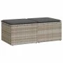 Set garden sofas and cushions 2 pcs synthetic rattan acacia gray by , Garden sets - Ref: Foro24-3328685, Price: 111,66 €, Dis...