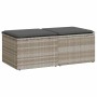 Set Gartensofas und Kissen 2-teilig synthetisches Rattan Akaziengrau von , Gartensets - Ref: Foro24-3328685, Preis: 109,36 €,...
