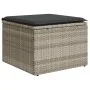 Set garden sofas and cushions 2 pcs synthetic rattan acacia gray by , Garden sets - Ref: Foro24-3328685, Price: 111,66 €, Dis...