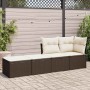 Set garden sofas and cushions 2 pcs synthetic rattan acacia brown by , Garden sets - Ref: Foro24-3328666, Price: 91,74 €, Dis...