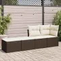 Set sofás jardín y cojines 2 pzas ratán sintético acacia marrón de , Conjuntos de jardín - Ref: Foro24-3328666, Precio: 96,96...