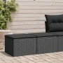 Set garden sofas and cushions 2 pcs synthetic rattan acacia black by , Garden sets - Ref: Foro24-3328658, Price: 90,23 €, Dis...