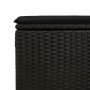 Set garden sofas and cushions 2 pcs synthetic rattan acacia black by , Garden sets - Ref: Foro24-3328658, Price: 88,56 €, Dis...