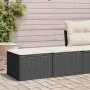 Set garden sofas and cushions 2 pcs synthetic rattan acacia black by , Garden sets - Ref: Foro24-3328679, Price: 103,03 €, Di...