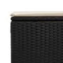 Set garden sofas and cushions 2 pcs synthetic rattan acacia black by , Garden sets - Ref: Foro24-3328679, Price: 103,03 €, Di...