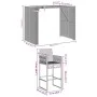 Garden bar set without cushions 5 pcs synthetic rattan acacia gray by , Garden sets - Ref: Foro24-3328890, Price: 556,84 €, D...