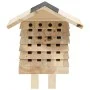 Bee hotel made of solid fir wood 22x20x20 cm by vidaXL, Cages and habitats for small animals - Ref: Foro24-314814, Price: 11,...
