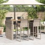 Gartenbar-Set mit 5 Stück Kissen synthetisches Rattan Akaziengrau von , Gartensets - Ref: Foro24-3328903, Preis: 606,44 €, Ra...