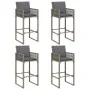 Garden bar set with 5 pcs cushions synthetic rattan acacia gray by , Garden sets - Ref: Foro24-3328903, Price: 661,17 €, Disc...