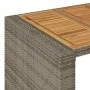 Garden bar set with 5 pcs cushions synthetic rattan acacia gray by , Garden sets - Ref: Foro24-3328903, Price: 661,17 €, Disc...