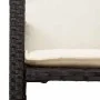 Set bar jardín con cojines 5 pzas ratán sintético acacia negro by , Garden sets - Ref: Foro24-3328901, Price: 627,68 €, Disco...