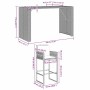 Set bar jardín con cojines 5 pzas ratán sintético acacia negro by , Garden sets - Ref: Foro24-3328901, Price: 589,16 €, Disco...