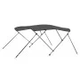 Anthrazitgraue 3-Bogen-Bimini-Markise 183x140x137 cm von vidaXL, Aufbewahrungsabdeckungen für Boote - Ref: Foro24-93133, Prei...