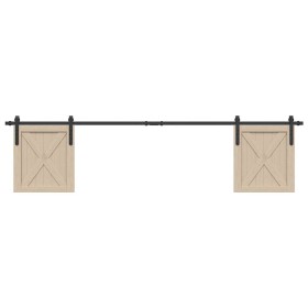 Schiebeschranktür Bausatz Kohlenstoffstahl 213 cm von , DIY-Zubehör - Ref: Foro24-4009669, Preis: 34,73 €, Rabatt: %