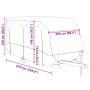 Funda para caravana tela no tejida gris 670x250x220 cm