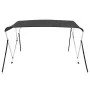 Anthrazitgraue 3-Bogen-Bimini-Markise 183x140x137 cm von vidaXL, Aufbewahrungsabdeckungen für Boote - Ref: Foro24-93133, Prei...