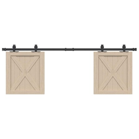 Kit de puerta corredera de armario acero carbono 152,5 cm | Foro24.es | Tu tienda online para hogar, jardín y más Foro24.es