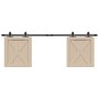 Kit de puerta corredera de armario acero carbono 152,5 cm | Foro24.es | Tu tienda online para hogar, jardín y más Foro24.es